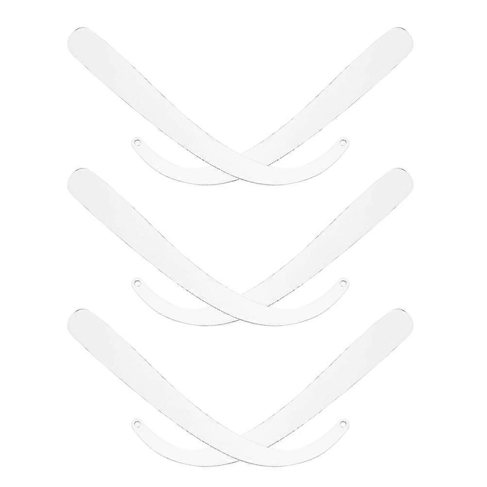 Transparent Acrylic Earring Display Rack for Try on Sticks 6Pcs