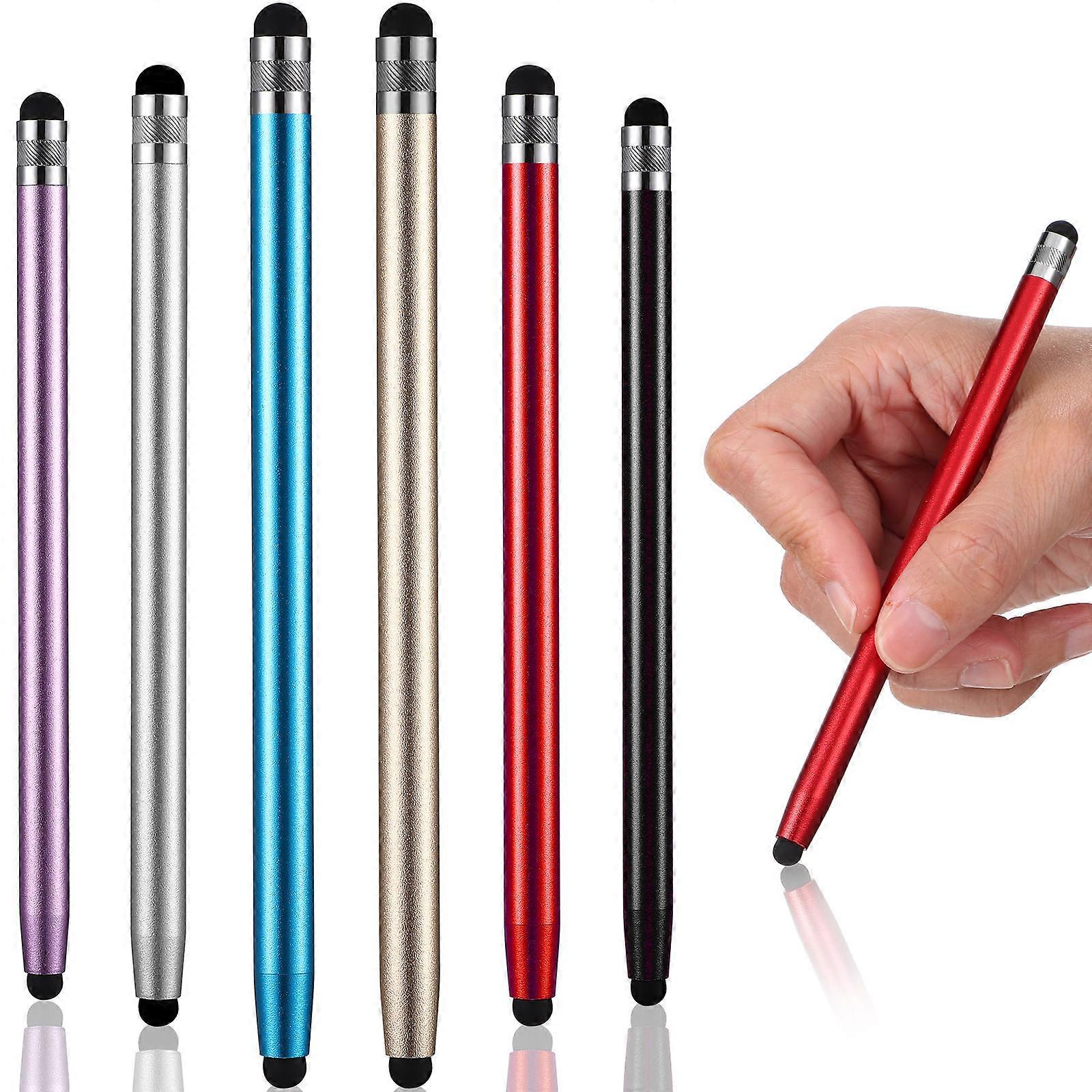 Smartphone Capacitive Pen Stylus Pen Capacitive Screen Devices Black High Sensitivity 6Set