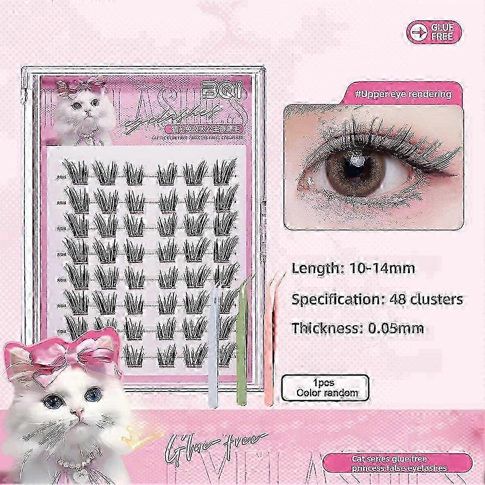 2025 Glue-free Cluster Lashes Extensions Self-adhesive False Eyelashes Natural Sin