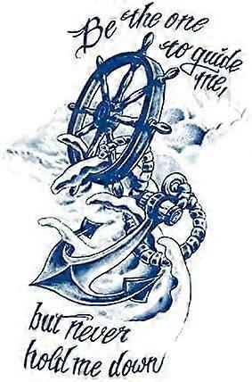 Anchor Temporary Tattoo Set for Arm Sailor Semi Permanent Long Lasting Needle  Design