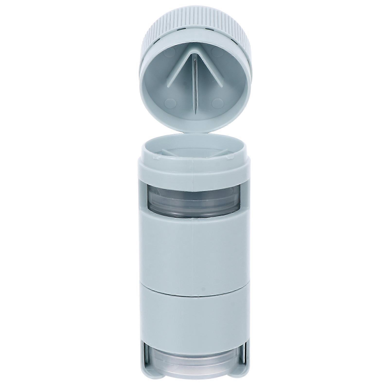 Plastic Portable Pill Cutter Box for Medication Storage 1Pcs Multifunctional Case