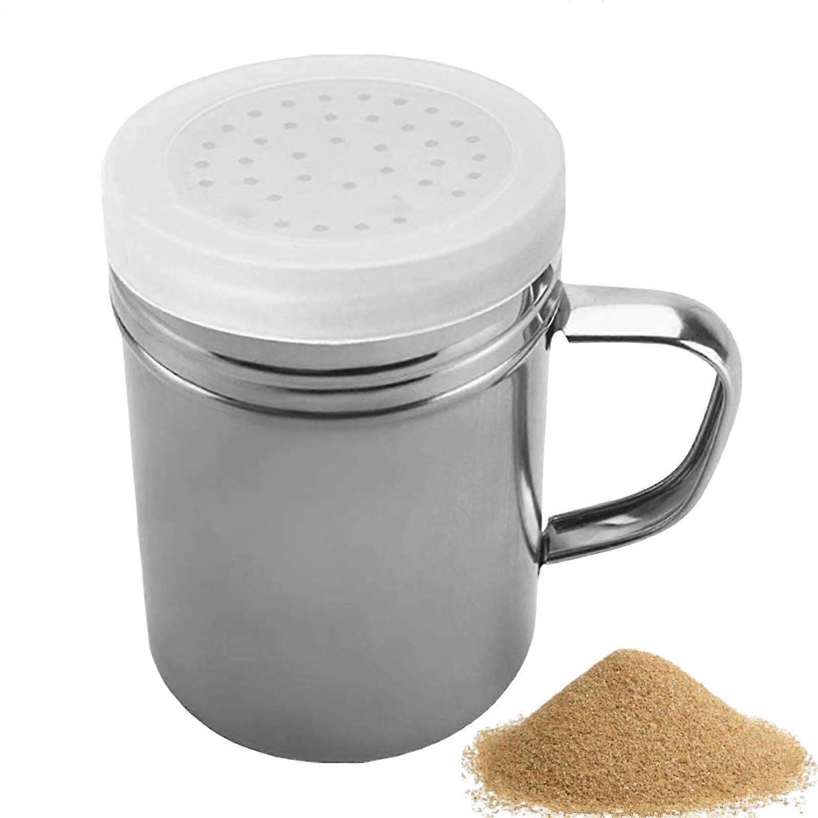 Stainless Steel Salt and Pepper Shaker with MoistureBlocking Lid, Rustproof Mesh for BBQ Kitchen