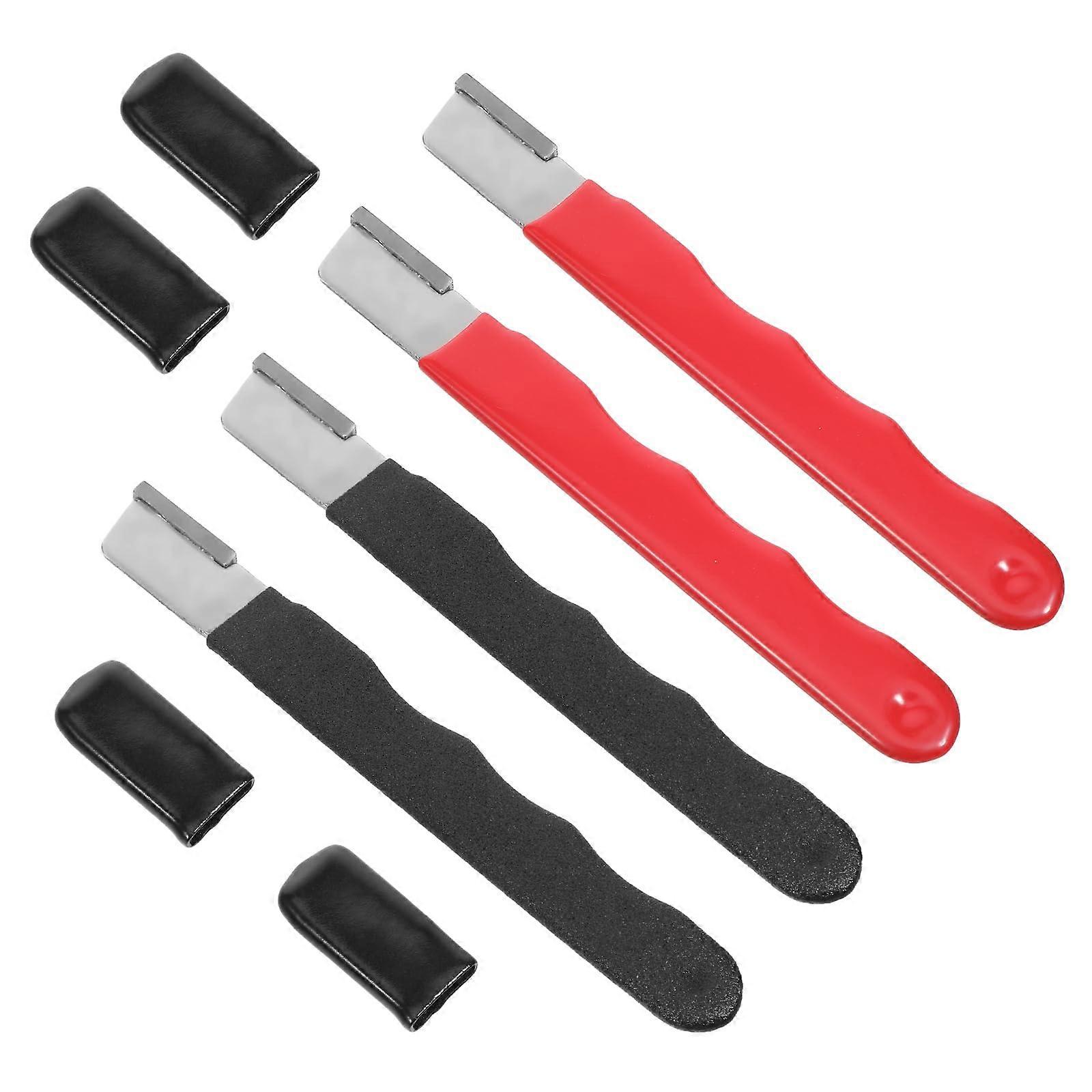 4 Pack Garden Tool Sharpener for Pruning Shears, Ergonomic NonSlip Grip, Quick Edge Sharpening