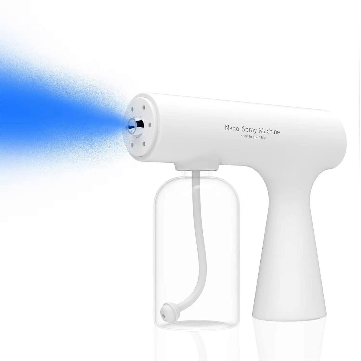 Electrostatic Sprayer Rechargeable Handheld ULV Fogger with Blue Light for Disinfecting