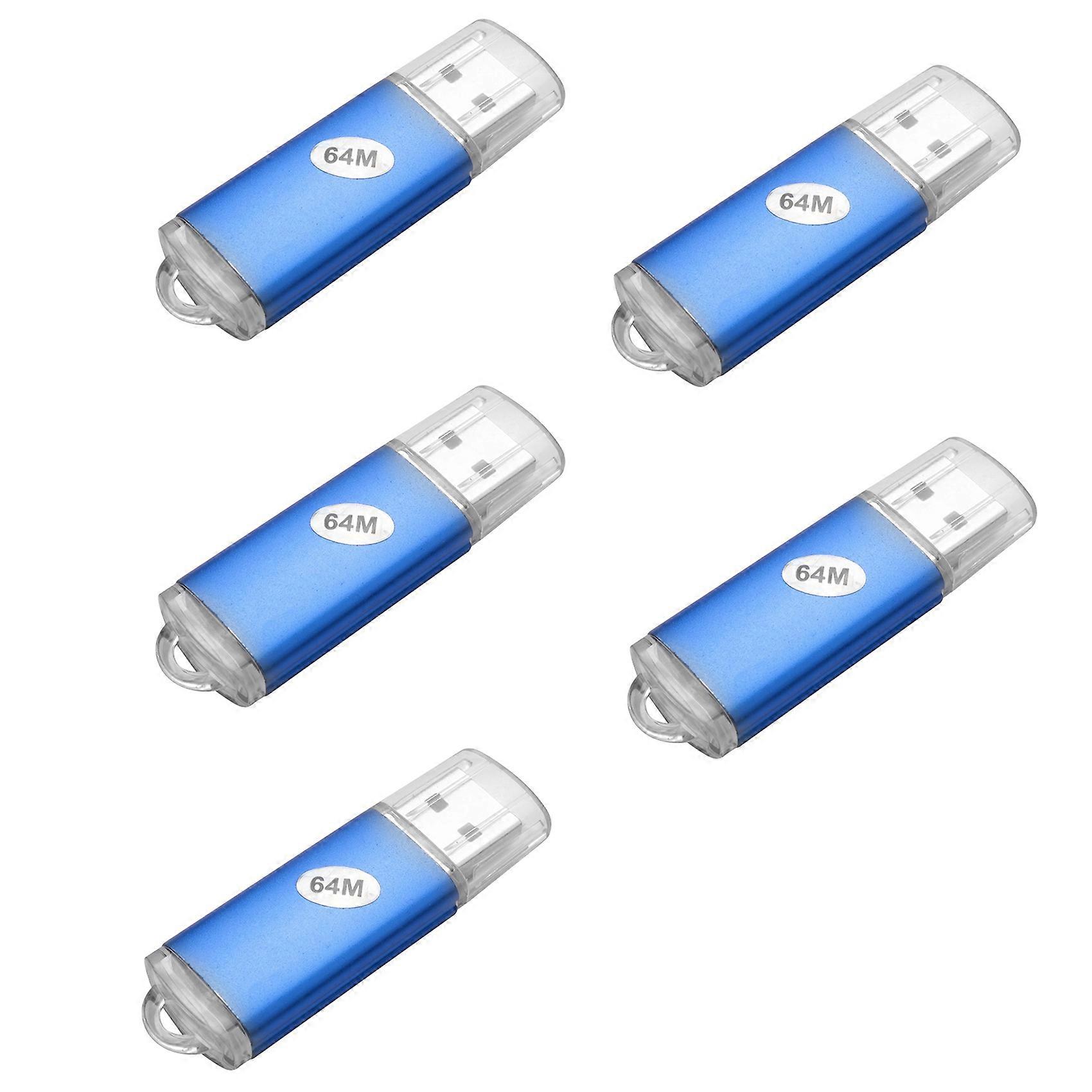 5X 64MB USB 2.0 Flash Memory Stick Thumb Drive PC LAPTOP Storage