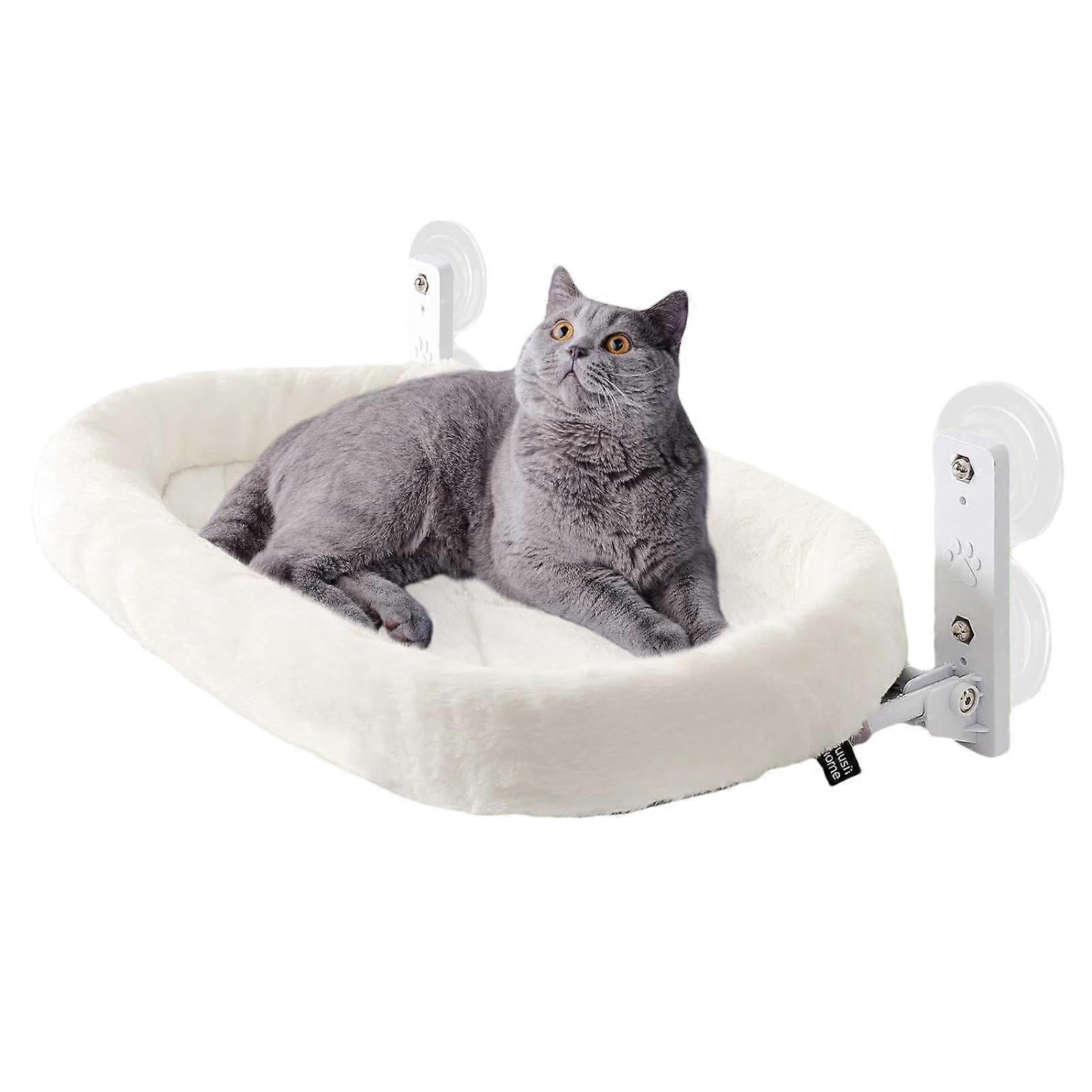 Cat Window Perch with Sturdy Suction Cups SpaceSaving Breathable Hammock Bed 30x60cm