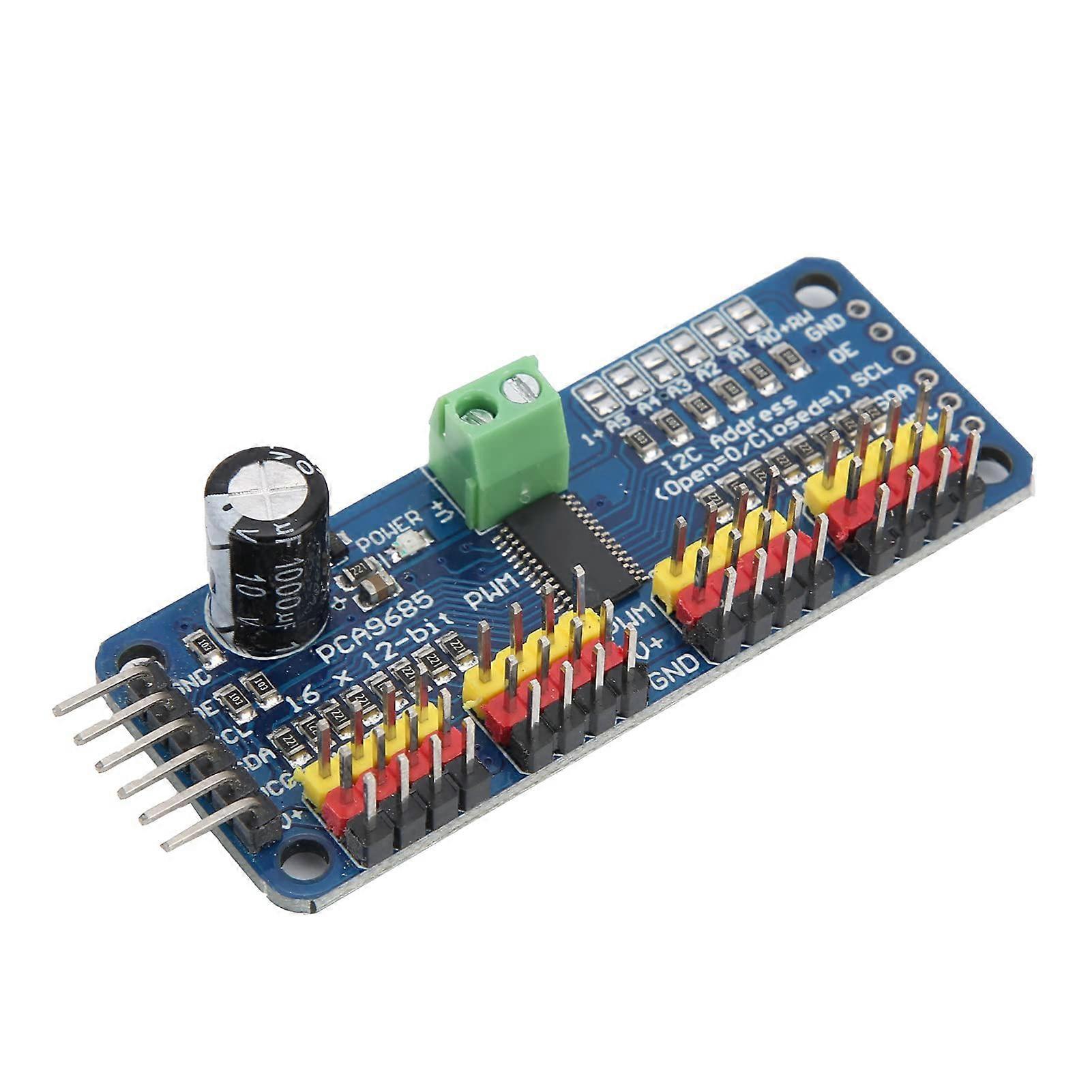 PWM Servo Driver PCA9685 16 Channel Servo Controller Board I2C for Arduino Raspberry Pi Robots