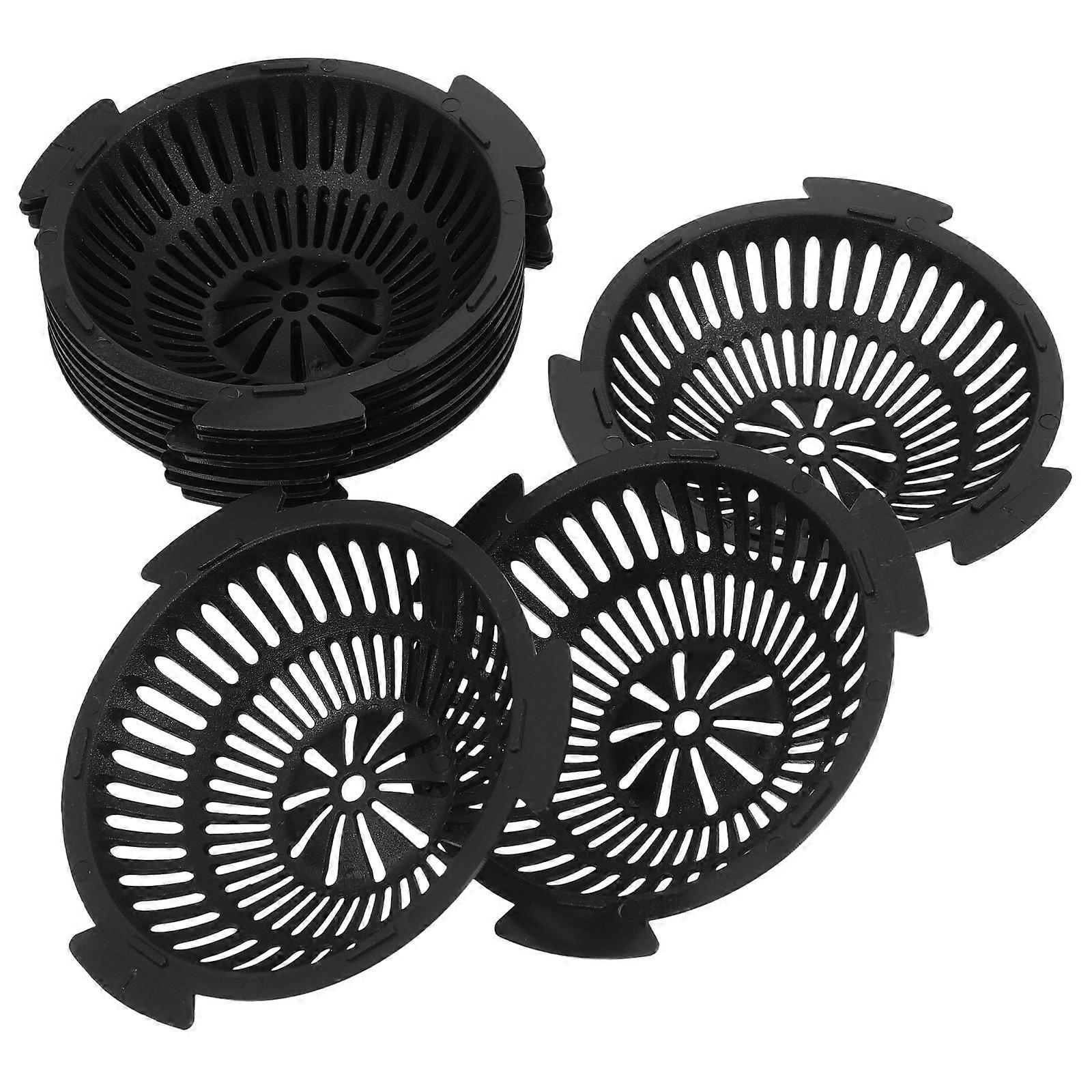 Planter Hole Mesh Pad Plastic Flowerpot Bottom Mats for 10Pcs Use