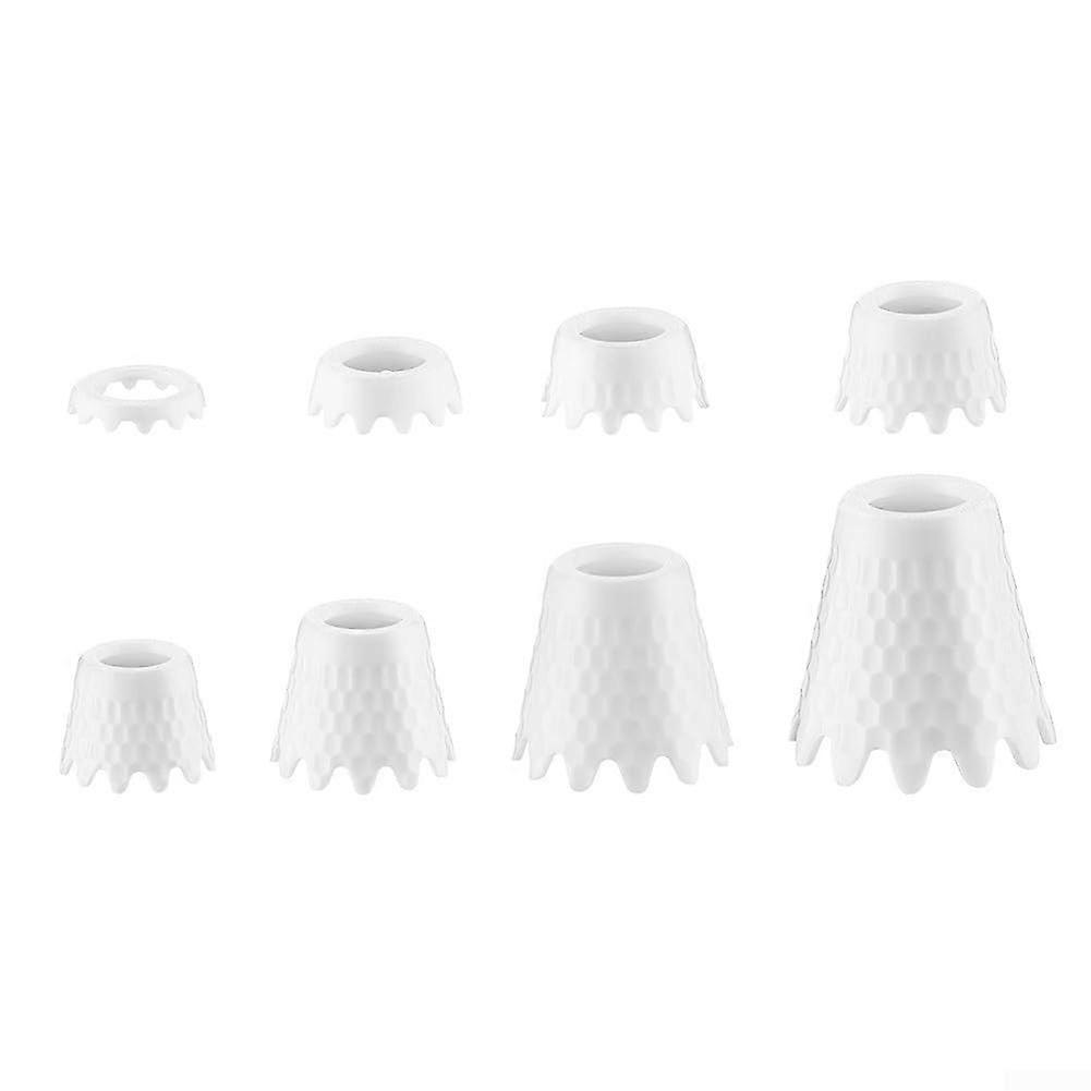 8Pcs Durable Golf Tees Set with Enhanced Swing Stability, Mixed Heights for Practice