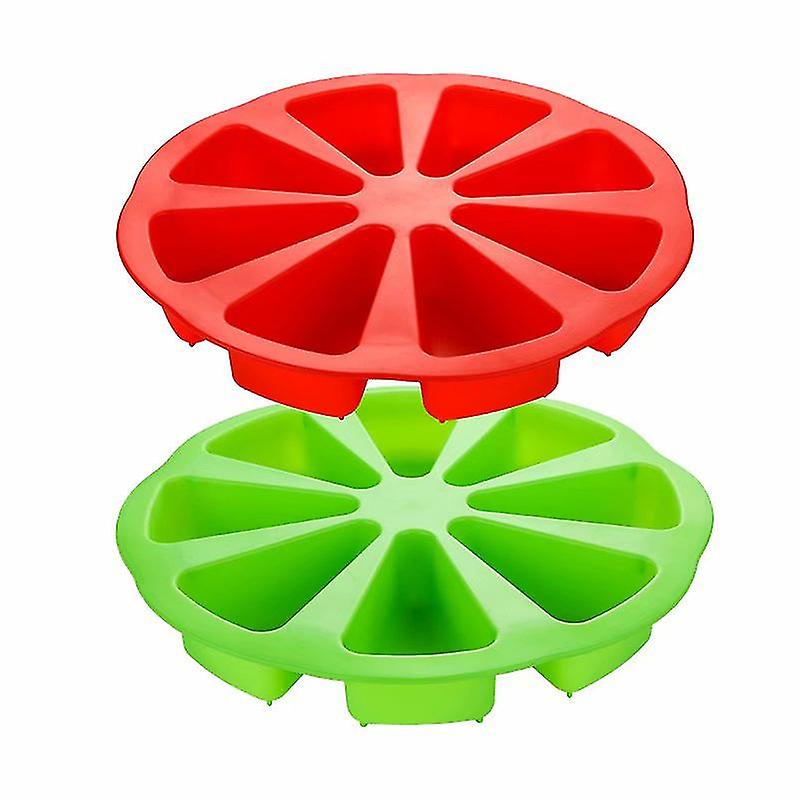 Triangular Square Cavity Cake Pizza Silicone Mould 2pcs