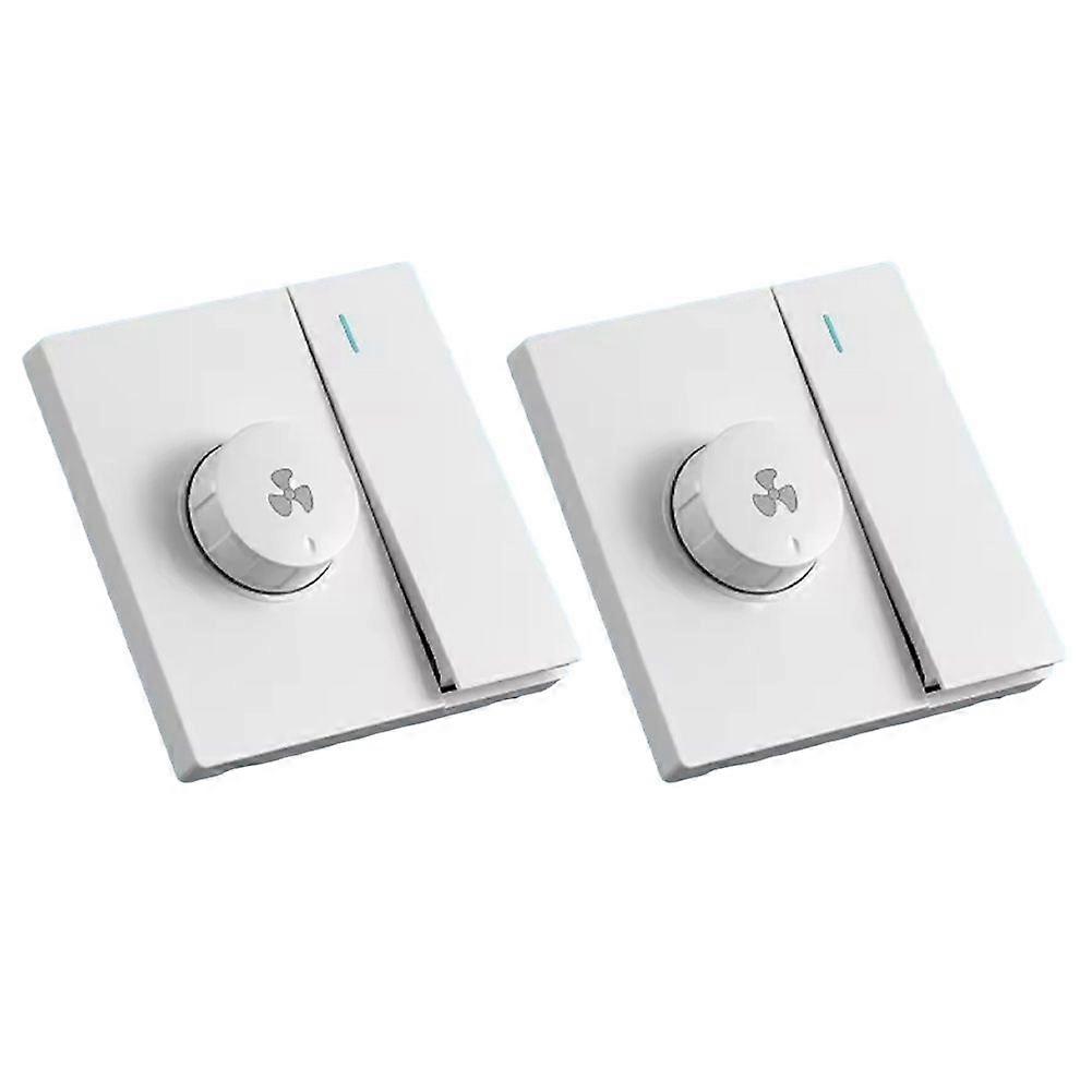 Brushed Eu Universal 1gang 2way Light Switch with Fan Speed Control Switch,Range Hood Ceiling Fan Switch Panel AC