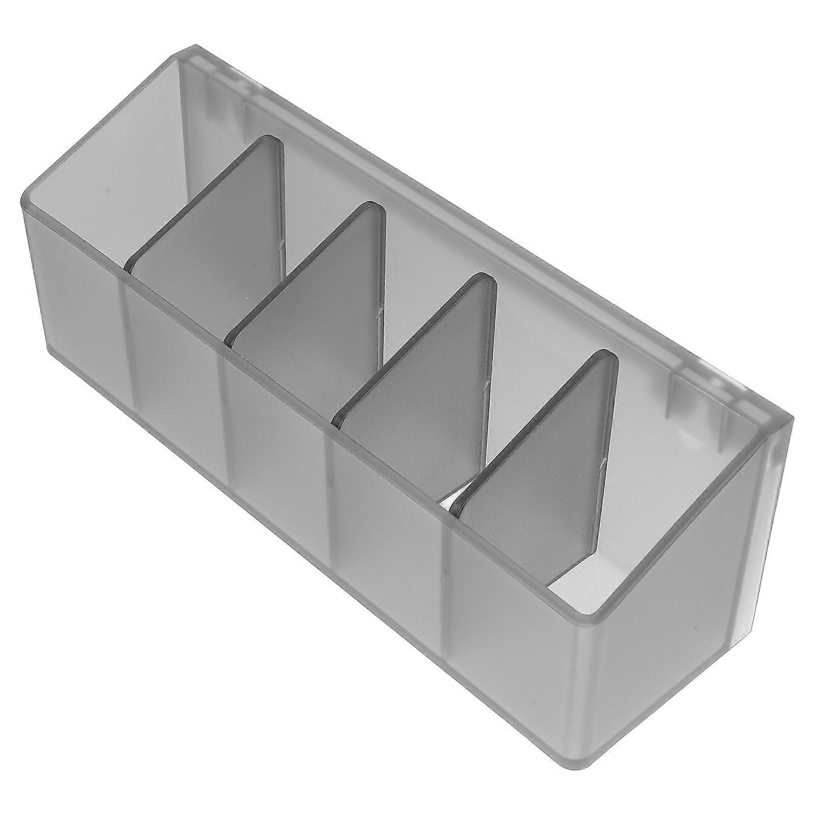 Makeup Organizer with 5 Compartments Acrylic Storage Box for Cosmetics