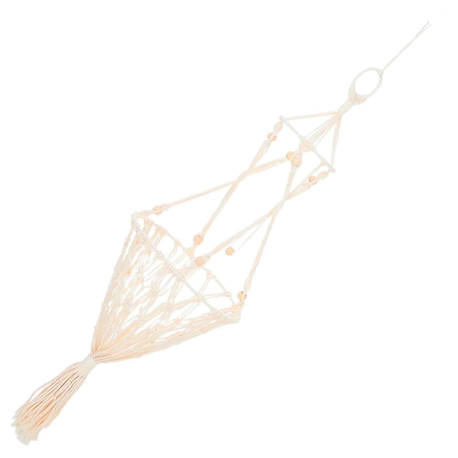 Handwoven Macrame Cat Hammock Cotton Rope Hanging Bed 5Pcs Set