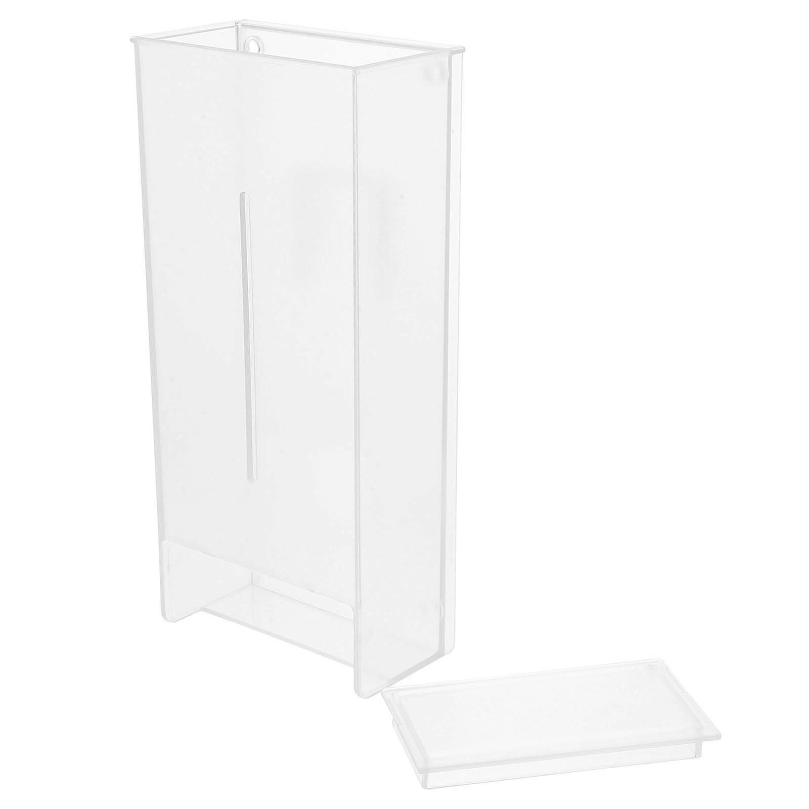 ABS Wall Mounted Tissue Box for Bathroom Wipe Storage Transparent