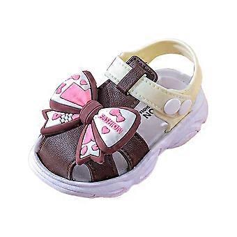 Sandali traspiranti per bambine da 1 a 3 anni, scarpe estive leggere per esterni, compatibili con bambini dai 12 ai 15 mesi