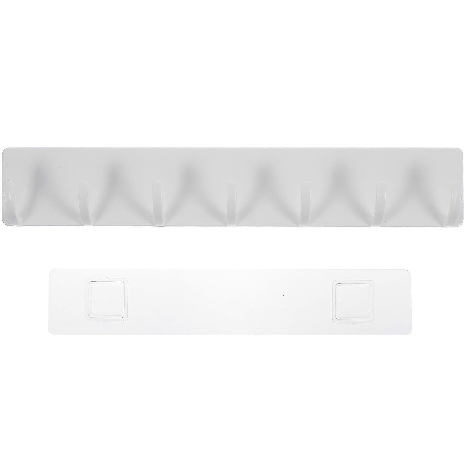 Kitchen Tool 7-hook Hanging Rack No Punching Wall-mounted Kitchenware Hook Hanger