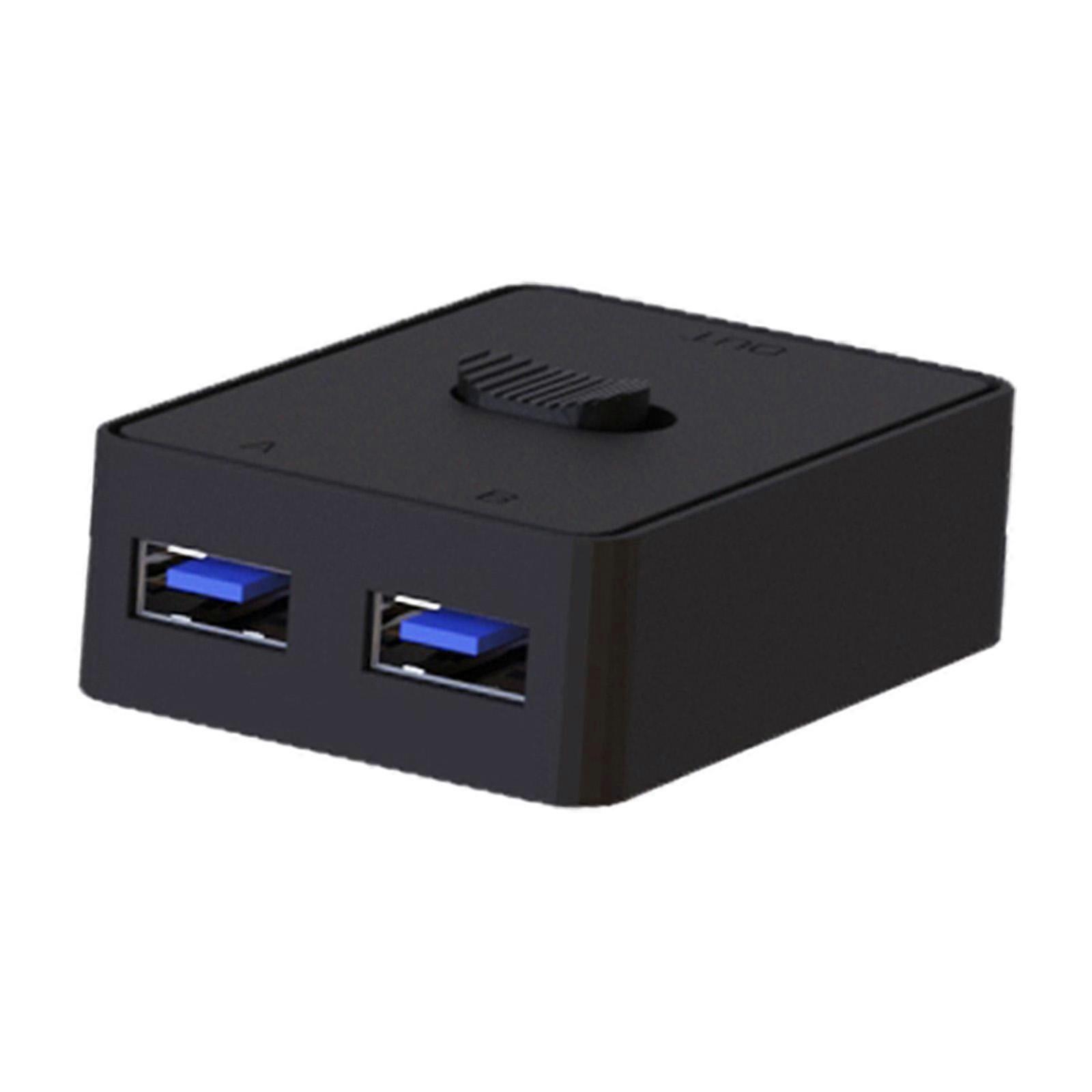 USB Printer Sharing Switch Adapter Easy to Install USB Switch Selector Printer Splitter for Keyboard Computer Printer, USB3.0