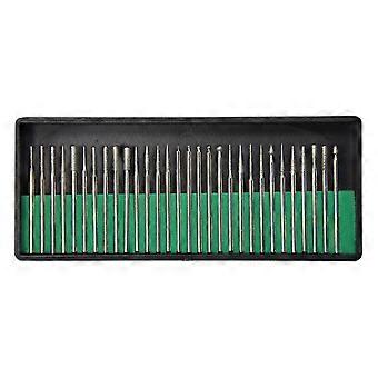 30Piece Electric Nail Drill Bits Set 3/32 Shank for Acrylic and Gel Nails, Salon and Home Use