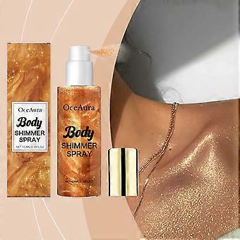 Radiant Body Glow Spray, Naturligt Flash Powder Lysner Langvarig Ikke-Klæbrig Body Glow Spray