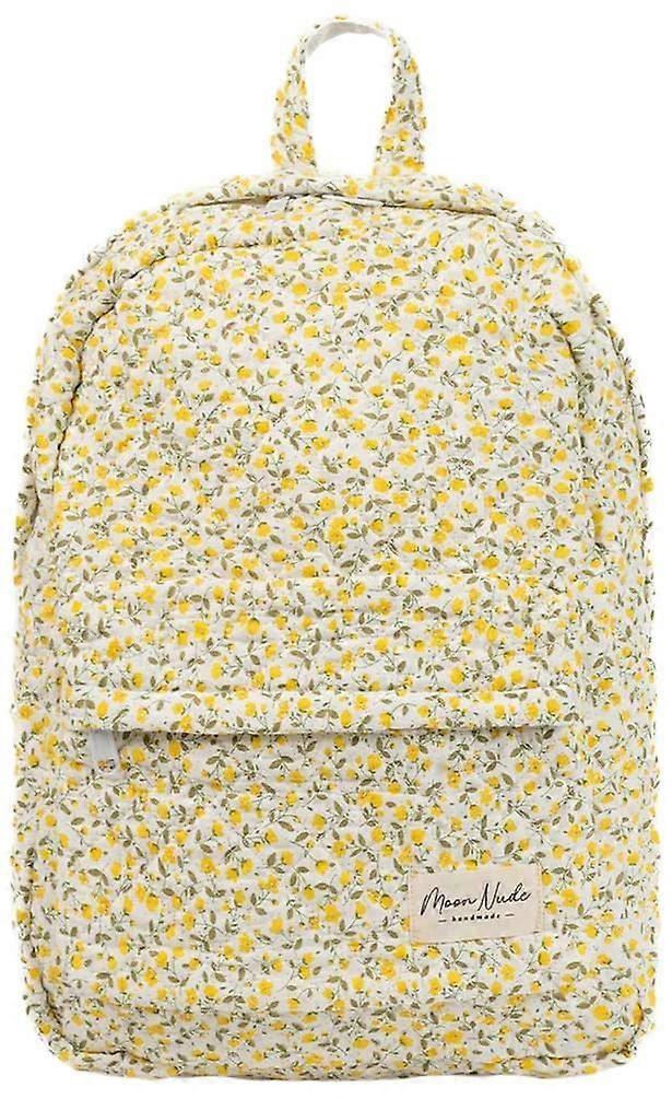 Moon Nude Buttercup Backpack - White/Yellow/Beige