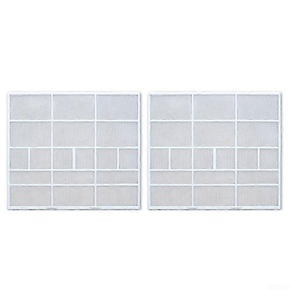 2 Pack Air Conditioner Filter compatible Split System Indoor Unit, Reusable Dustproof Outlet Screen 31.9x28.3cm