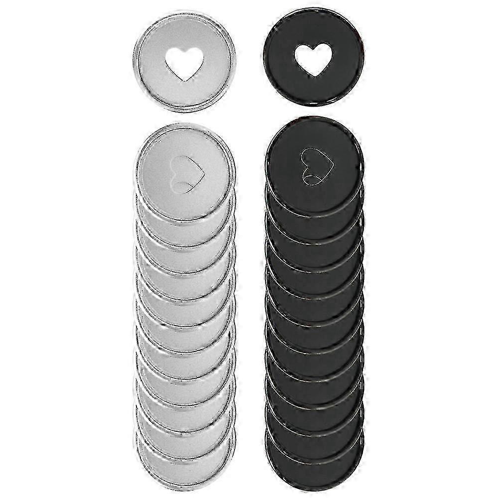 Heart Design Discbound Discs Loose-Leaf Binding Tools 24Pcs for Planners