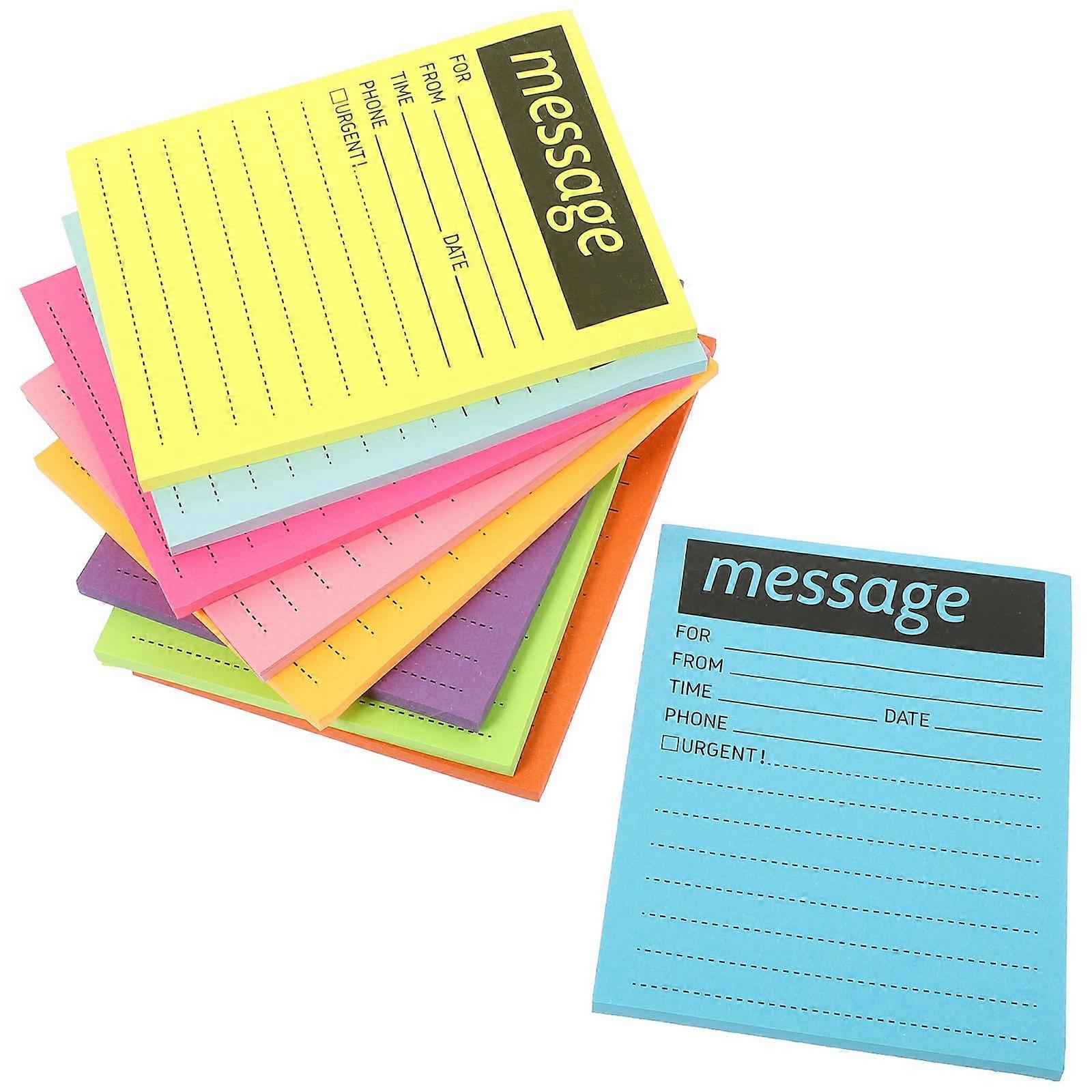 Colorful Message Pads for Daily Use 9-Piece Multi-Function Note Stickers