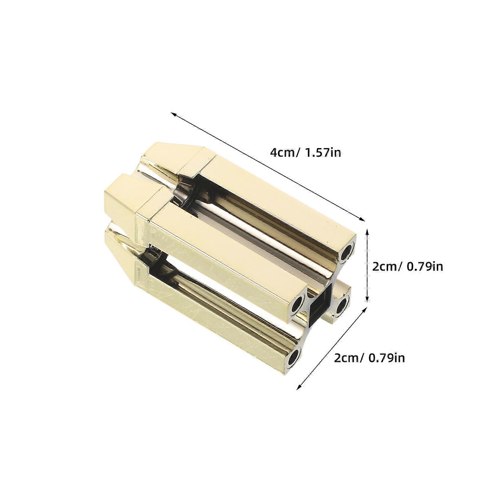 Eyebrow Pencil Sharpener Golden Auxiliary Tool for Precise Tip Refining 2Pcs
