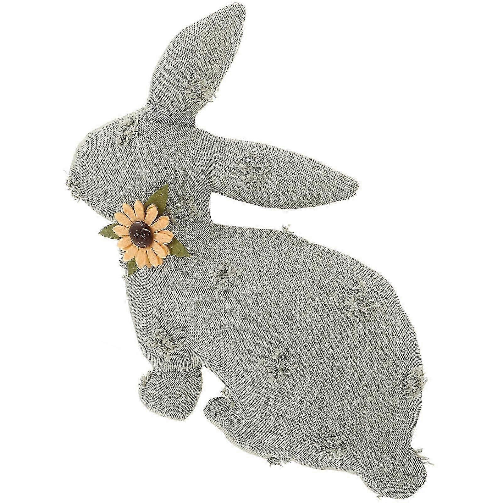 Stuffed Bunny Rabbit Decoration Easter Tabletop Decor for