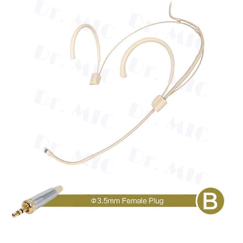 Adjustable headset microphone, cardioid pattern, 3.5mm XLR jack, suitable for