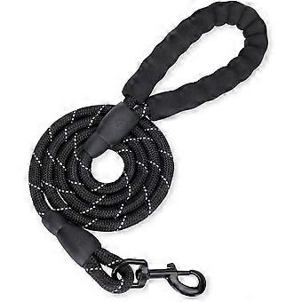 1.5m dog leash, strong dog rope leash with soft sponge handle and reflective rope for small medium large dogs [MI]