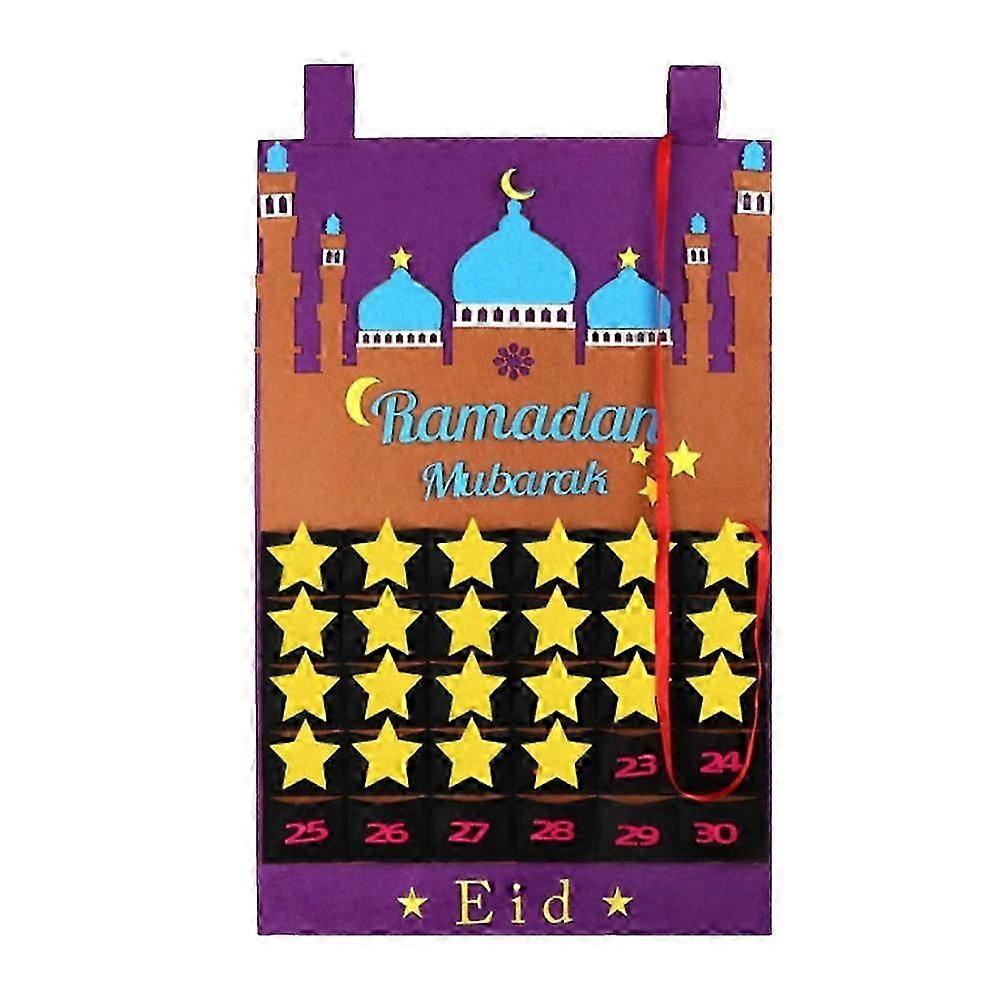 Eid Countdown Calendar Creative Hanging Decor for Celebration Party