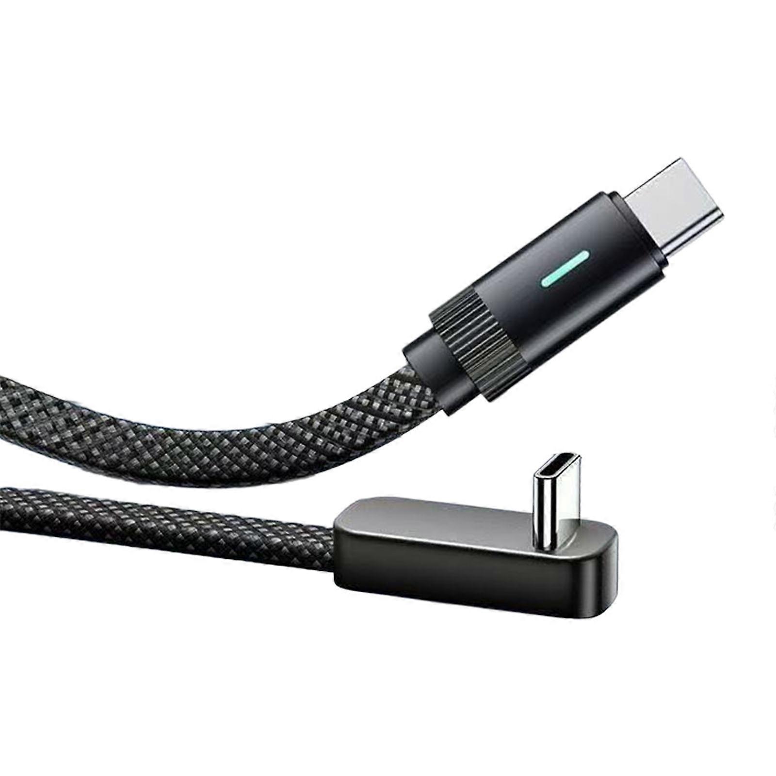 Universal USB C to USB C Fast Charging Cable Bend Prevention Design Charging Wire Suitable for Car Home Workplaces Multicolor