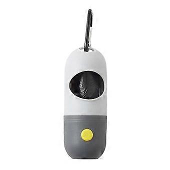 LED Dog Waste Bag Dispenser - Portable Poop Bag Holder with Flashlight for Night Walks, Leash-Friendly-tfd