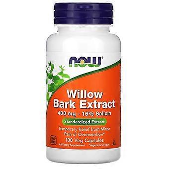 NOW Foods, Willow Bark Extract, 100 Veg Capsules (400 mg per Capsule), 3-Pack