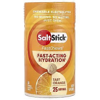 SaltStick, FastChews®, Chewable Electrolytes, Tart Orange, 50 Chewable Tablets