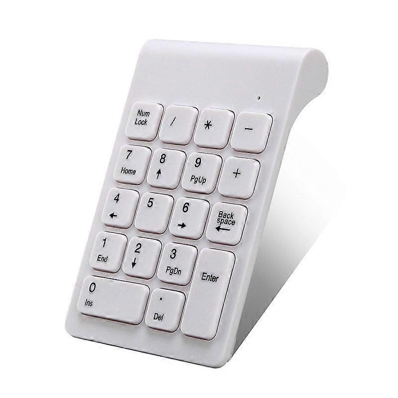 Mini 2.4G Wireless Numeric Keypad Wireless White