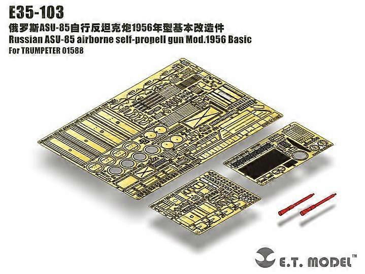 Et Model E35-103 Russian Asu-85 Airborne Self-propell Gun Mod.1956 Basic Part E35103