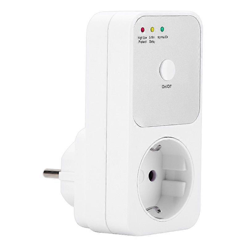 Protector Voltage Relay Electrical Sockets 220v Eu Plug Socket Stabilizer Automatic Surge Protection Safe Refrigerator