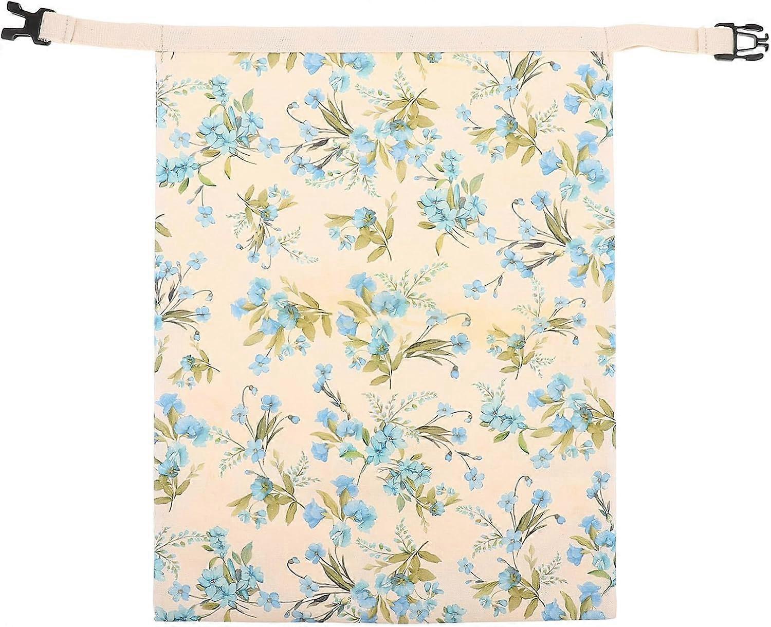 Cotton and Beeswax Bread Bag with Reusable Storage Loop, Beeswax Lined