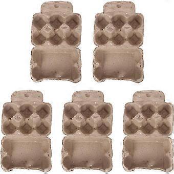 Eierkartons-Eierablage Eierfaltschachtel Tragbarer Karton 6-Gitter-Eierregal Hühnerfarmausrüstung 5pcs-Good