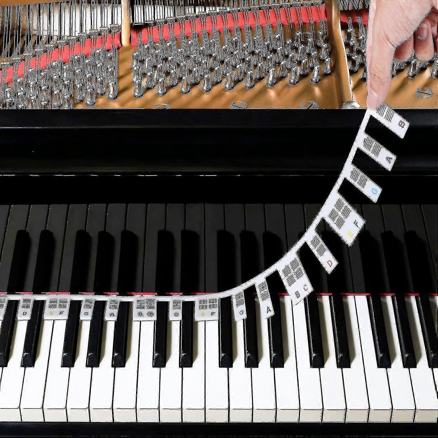 Piano Notes Guide For Beginner - Removable Silicone Piano Keyboard Notes La