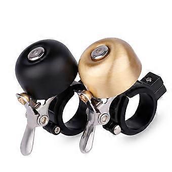 Dww-Set di 2 campanelli per bicicletta (oro e nero), campanelli classici per manubri da 22 a 28 mm, accessori per bicicletta.