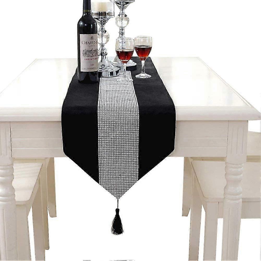 Table Runner With Strass And Sequins