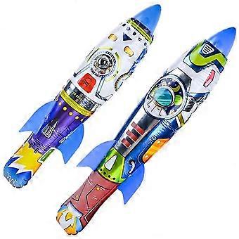 Outdoor flying toy nylon film rocket card bag inflatable rocket