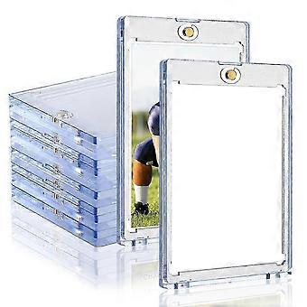 Porta carte magnetici per carte collezionabili, confezione da 10 porta carte sportive da 35 punti, per carte da baseball da collezione, carte da gioco