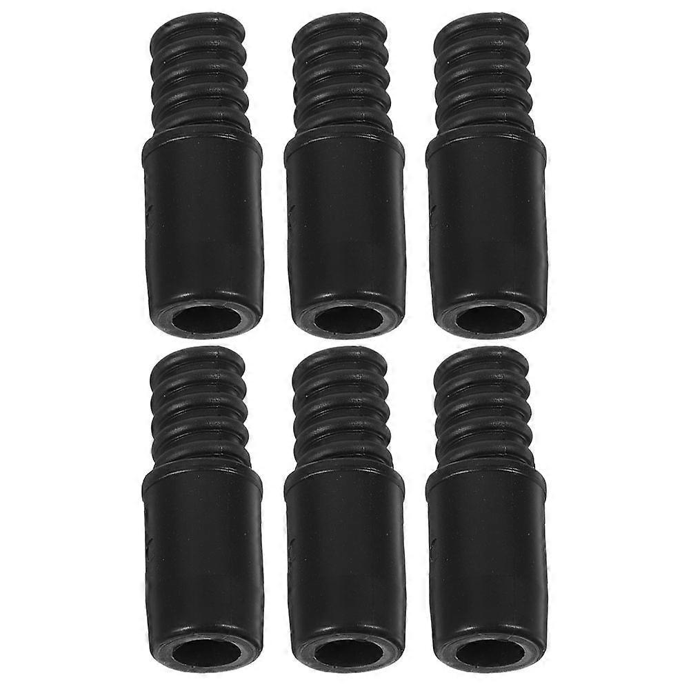 6pcs Replacement Tail Adapter Threaded Tip Replacement Threaded Tip Repair Mop Handle Pole Handle