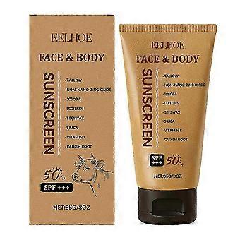 1 protector solar mineral natural no tóxico SPF 50 | El protector solar orgánico natural más seguro a base de sebo y óxido de zinc