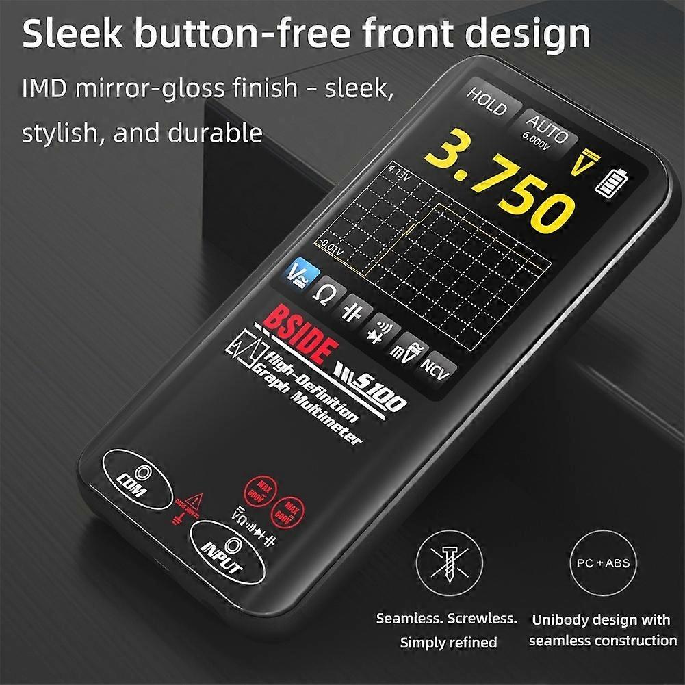 BSIDE Digital Multimeters Smart Multimeters Graphic Display Multimeters,Automatic Range Selection Voltmeters