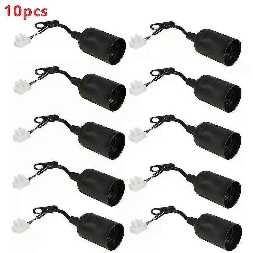 8/10pcs E27 Lamp Holder Construction Socket Lamp Holder Construction Site Socket Renovation Socket Lighting Accessories